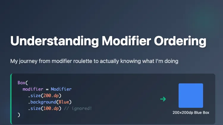 Understanding Modifier Ordering in Jetpack Compose
